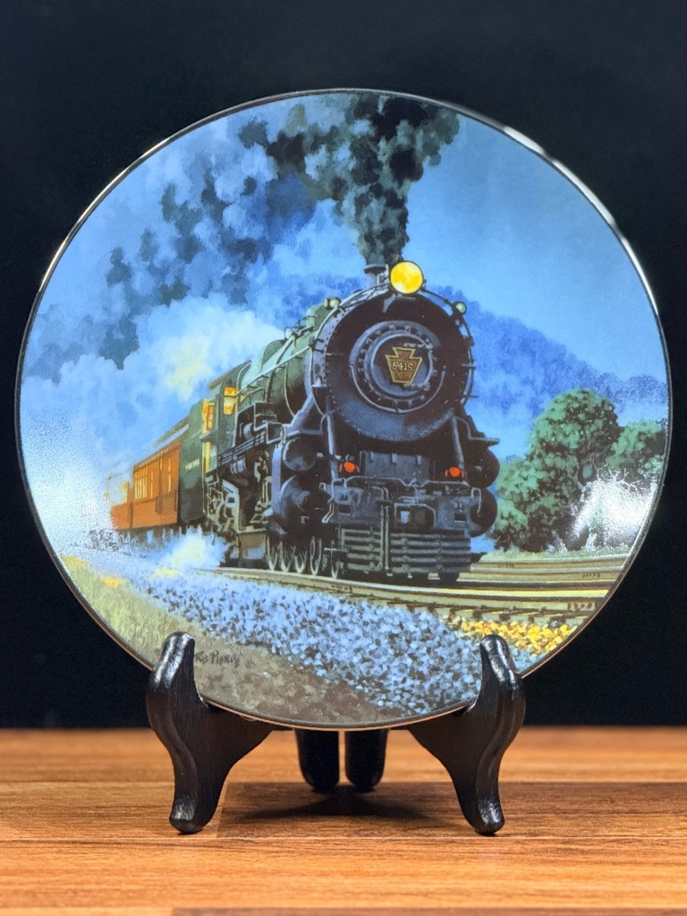 EDWIN M. KNOWLES “The Broadway Limited” by R. E. Pierce Collector Plate
